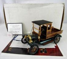 Franklin Mint 1:16 1913 Ford Model T Pick-Up Truck w/ Wood Sides