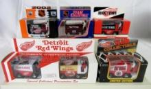 Lot (6 Diff) White Rose 1/50 Scale Detroit Red Wings Diecast Zambonis MIB