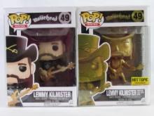 (2) Funko Pop Rock #49 Lemmy Kilmister Motorhead Figures w/ Hot Topic Exclusive MIB