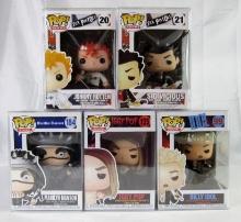 Excellent Lot (5) Funko Pop Figures MIB. Manson Iggy Pop Billy Idol ++