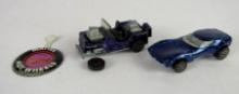 Lot (2) Vintage 1960's Hot Wheels Redline Grass Hopper & Torero