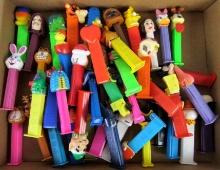 Huge Lot (40+) Assorted PEZ Dispensers. Star Wars, Disney, Marvel, Simpsons ++