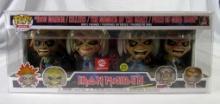 Rare Funko Pop Rock AE Exclusive Iron Maiden Glow in the Dark 4 Pack Figure Set MIB