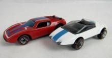 Lot (2) Vintage 1970's Hot Wheels Redline Enamels- Jack Rabbit, Warpath