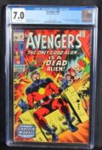 Avengers #89 (1971) Silver Age Captain Marvel/ Classic Cover! CGC 7.0