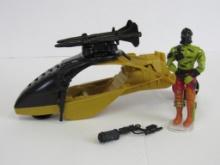 Vintage 1989 GI Joe Darklon's Evader (Iron Grenadiers) with Darklon & Weapon Near Complete (only