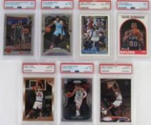 Lot (8) NBA Superstar RC Rookie Cards All PSA Graded- Shaq, Ja, LaMelo, Vince Carter, Zion+