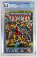 Iron Man #52 (1972) Bronze Age Beauty "The Living Volcano" CGC 8.5