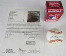 Mickey Mantle Signed Rawlings OAL Baseball JSA COA Full Letter