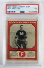 Rare 1933 V252 Canadian Gum Hockey Dave Trottier RC Rookie PSA 1