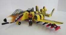 Vintage 1988 GI Joe Tiger Rat & Skystryker Near Complete