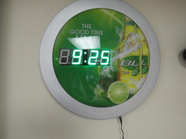 Bud Light Lime Clock