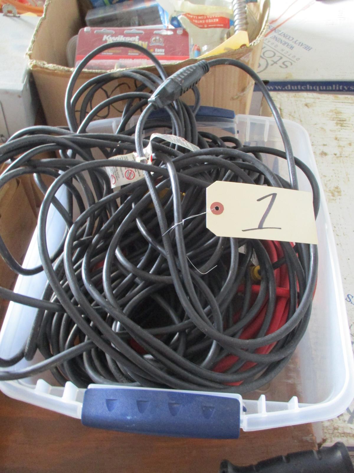 Assorted extension cords