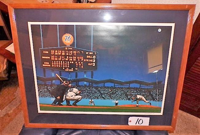 Bill Purdom: "Perfect Chavez Night" 21 5/8"x29 5/8" print - 35'x27.5" w/ fr