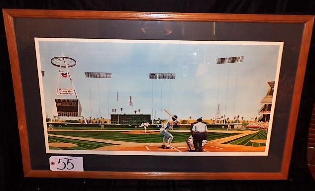 Bruce Becker: "Anaheim Matinee Heat" 18"x33" print - 38.5"x24"w/ frame. Nol