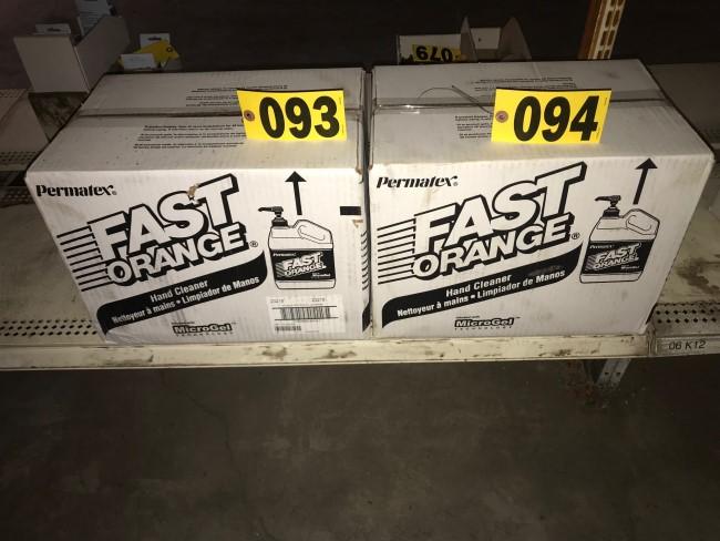 Case of fast orange hand cleaner