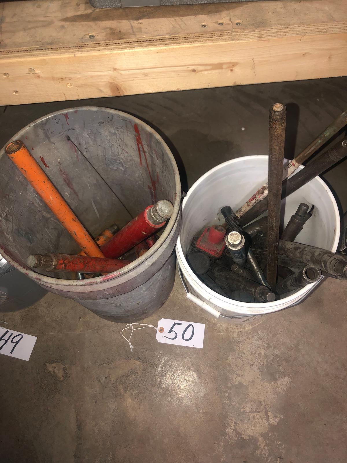 (2) Buckets of cylinders & rods