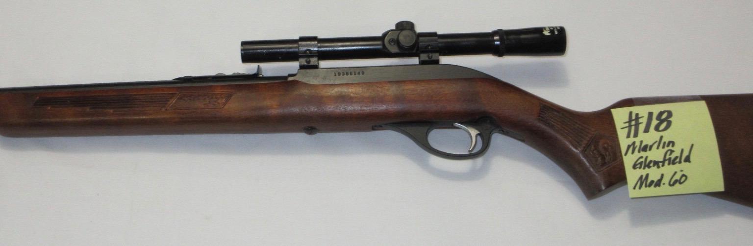 Marlin Glenfield Mod 60.-22L w/Glenfield 4x15 scope rifle