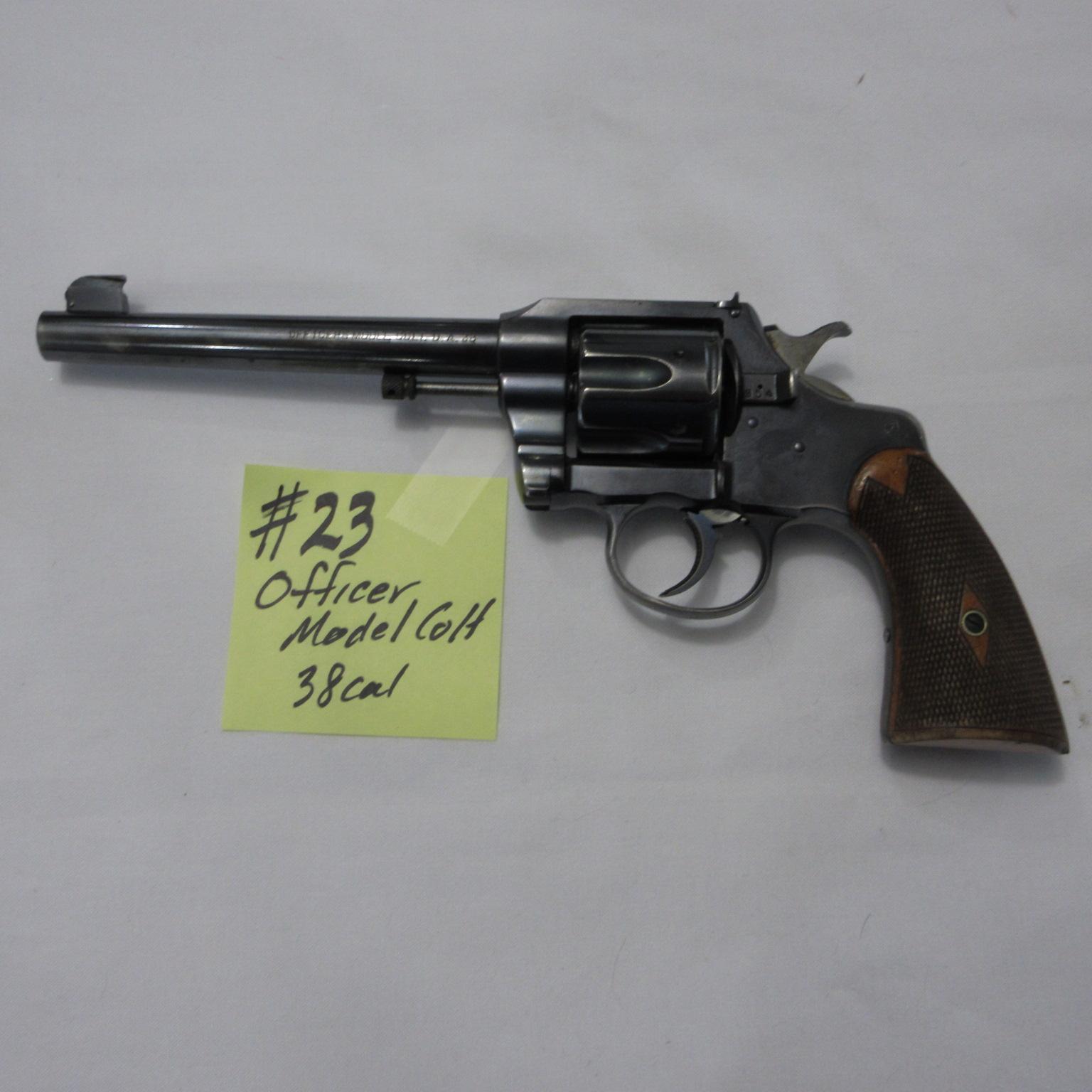 Colt officers model DA .38 6 shot revolver