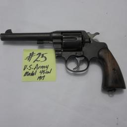 Colt DA.45 US Army model 1917, .45 6 shot revolver