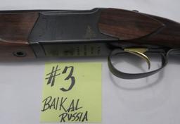 Baikal Russia double barrel over/under-28 GA, Gold Trigger