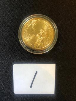 2007 "P" Presidnetial Thomas Jefferson gold $1 coin