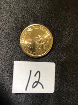2008 "D" Presidential James Monroe gold $1 coin