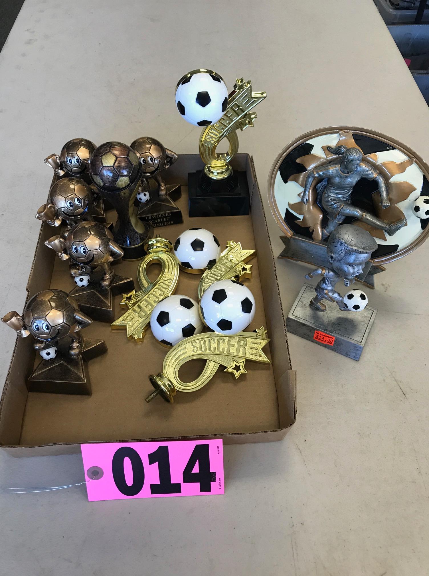 Assrtd. soccer trophies