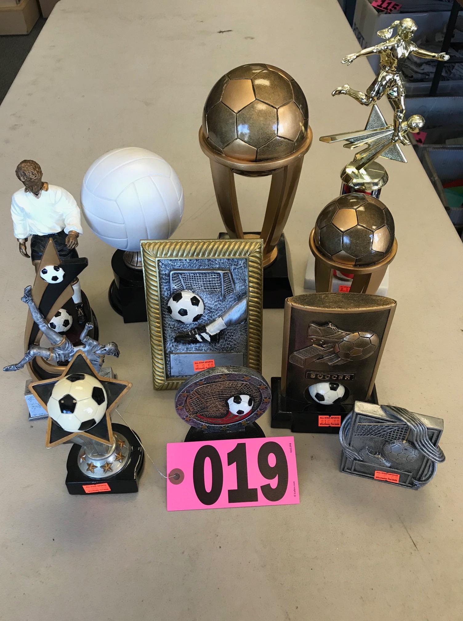 Assrtd. soccer trophies