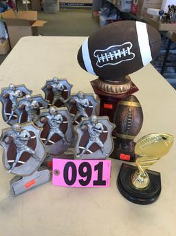 Assrtd. football trophies