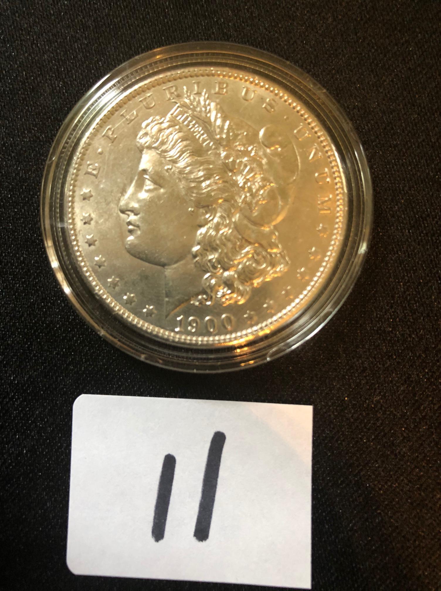 1900 Morgan silver dollar