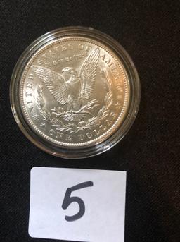 1889 Morgan silver dollar