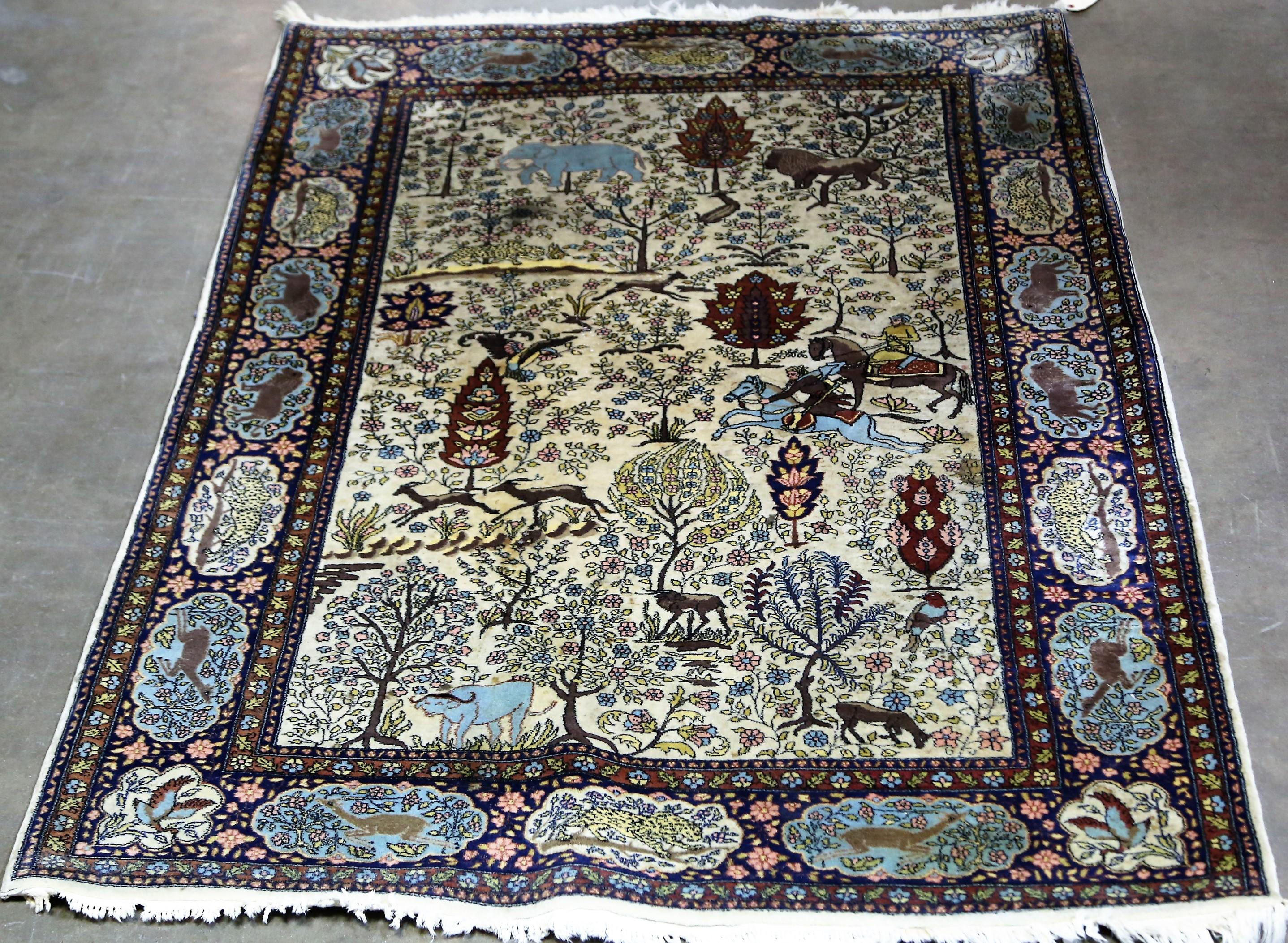 HAND WOVEN PERSIAN BOKHARA WOOL RUG