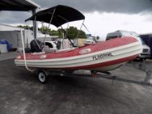 2004 NAUTICA COMMERCIAL RIB BOAT WITH TRAILER
