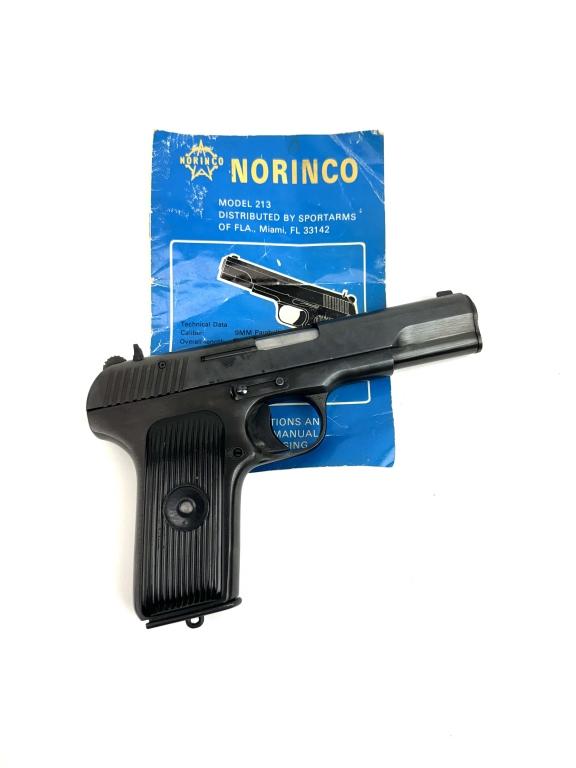 NORINCO TYPE 54-1 MODEL 213 PISTOL 9MM w/MANUAL