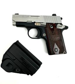 SIG SAUER P238 TWO TONE .380 PISTOL w/ EXTRAS