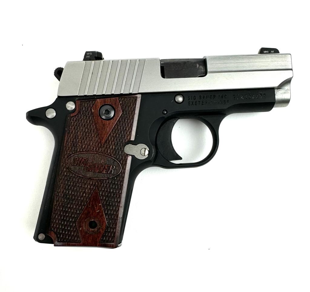 SIG SAUER P238 TWO TONE .380 PISTOL w/ EXTRAS
