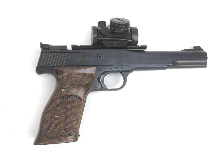 S&W MODEL 41 PISTOL .22 LR WITH BUSHNELL SCOPE