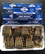 282 ROUNDS .303 BRITISH AMMO WITH POLY AMMO CAN