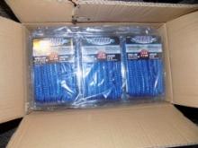 THREE 3/8 X 15FT DOUBLE BRAID DOCK LINES BLUE