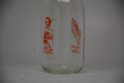 (2) Deters, Quincy , Illinois Milk Bottles