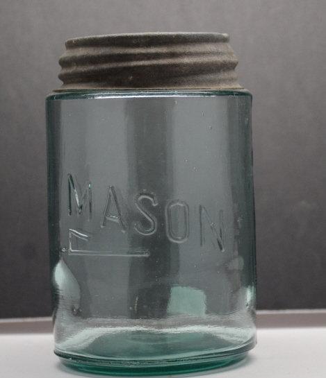 Mason # 1633 PT Jar, Aqua