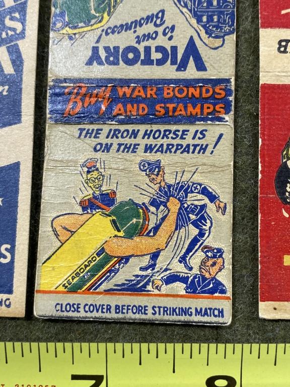 4 - Ww2 War Effort Matchbook Covers