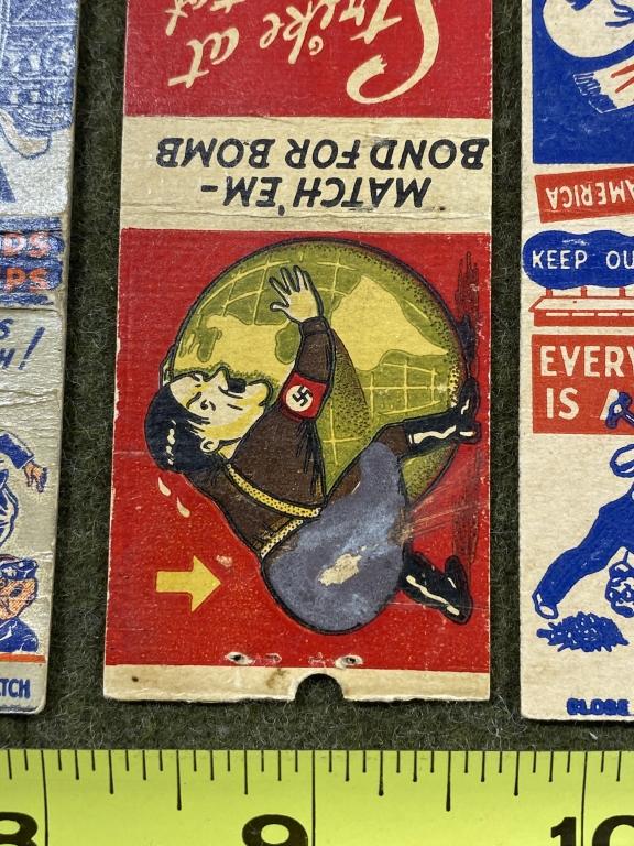 4 - Ww2 War Effort Matchbook Covers