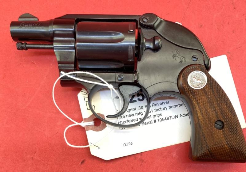 Colt Agent .38 Spl Revolver