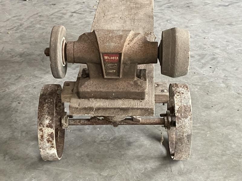 Steel Wheel Cart w/Grindstone Mandrel