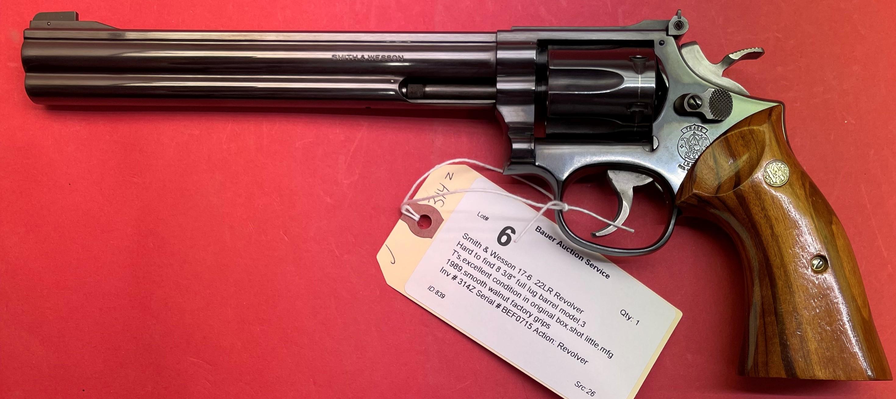 Smith & Wesson 17-6 .22lr Revolver