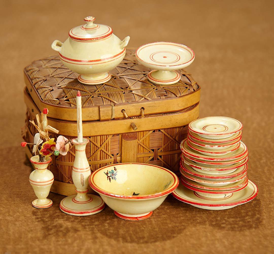 Miniature German Wooden Dishes and Tableware 200/400