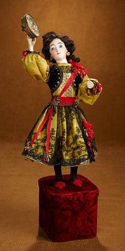 French Musical Automaton "Spanish Dancer with Tambourine" by Lambert 6500/8500