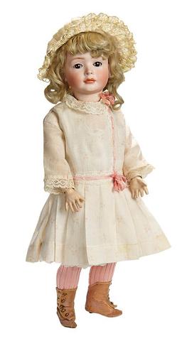 Rare German Bisque Character Doll, Model 2033, by Bruno Schmidt Known as "Wendy" 5500/7500